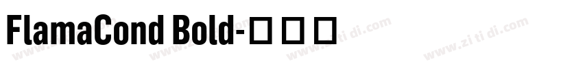 FlamaCond Bold字体转换